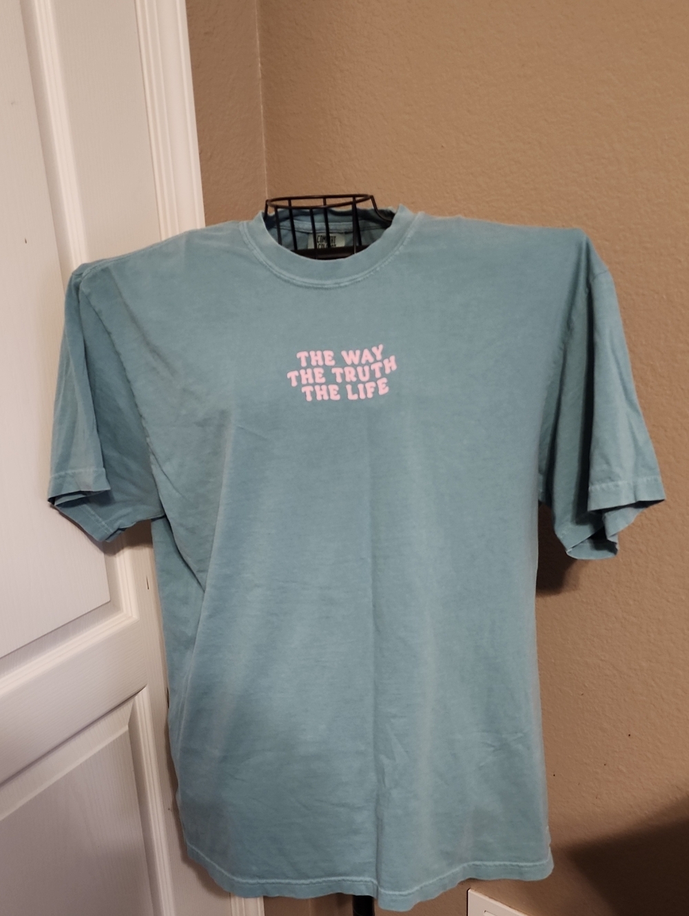 Teal Graphic Tee - 'The Way The Truth The Life'